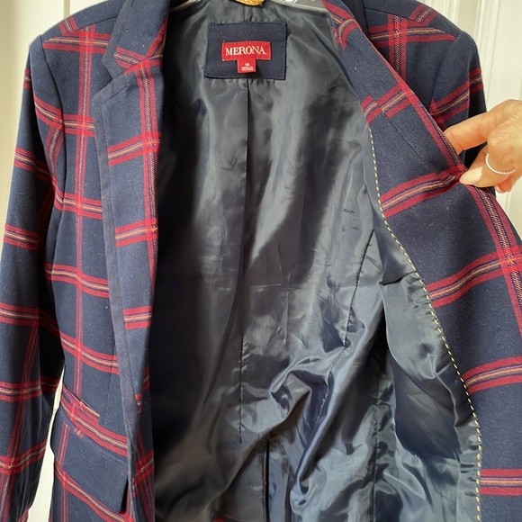 Merona Plaid blazer - Picture 6 of 8